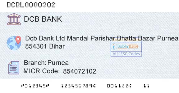 Dcb Bank Limited PurneaBranch 