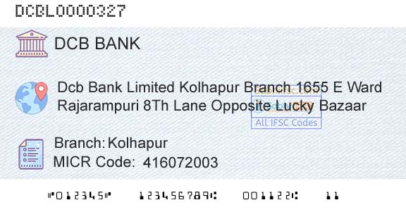 Dcb Bank Limited KolhapurBranch 