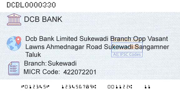 Dcb Bank Limited SukewadiBranch 