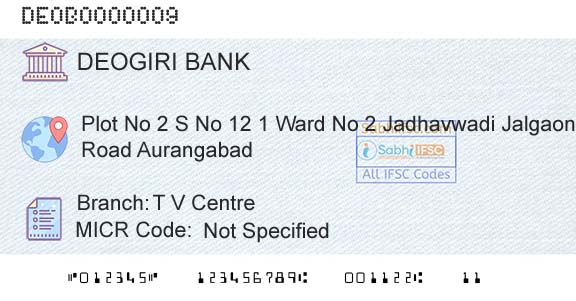 Deogiri Nagari Sahakari Bank Ltd Aurangabad T V CentreBranch 