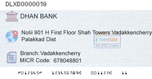 Dhanalakshmi Bank VadakkencherryBranch 