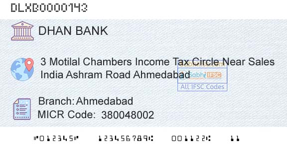 Dhanalakshmi Bank AhmedabadBranch 