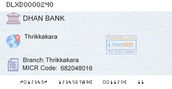 Dhanalakshmi Bank ThrikkakaraBranch 