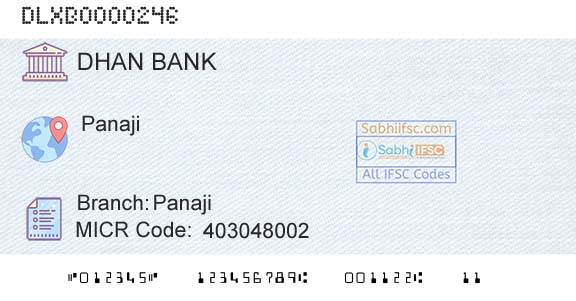 Dhanalakshmi Bank PanajiBranch 