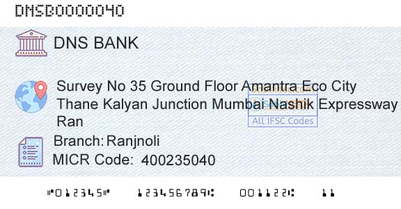 Dombivli Nagari Sahakari Bank Limited RanjnoliBranch 