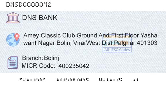Dombivli Nagari Sahakari Bank Limited BolinjBranch 