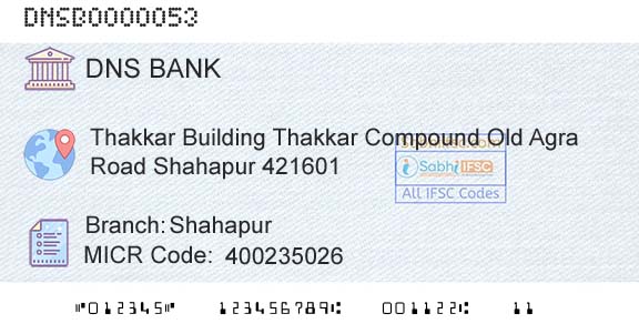 Dombivli Nagari Sahakari Bank Limited ShahapurBranch 