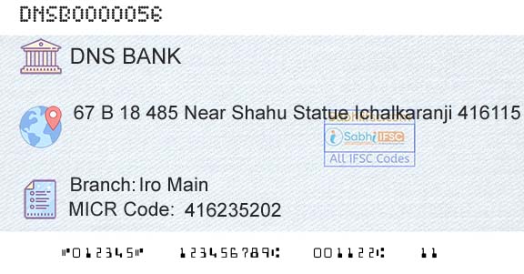 Dombivli Nagari Sahakari Bank Limited Iro MainBranch 