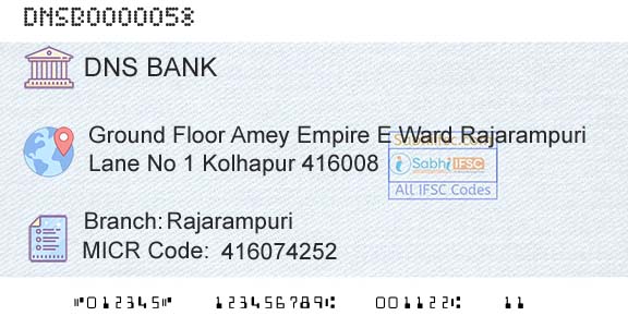 Dombivli Nagari Sahakari Bank Limited RajarampuriBranch 