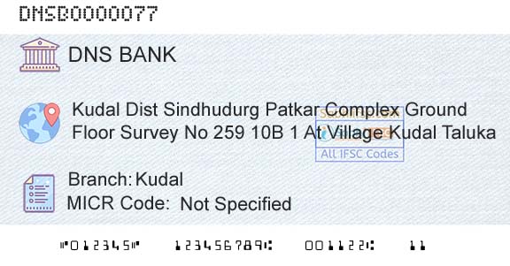 Dombivli Nagari Sahakari Bank Limited KudalBranch 
