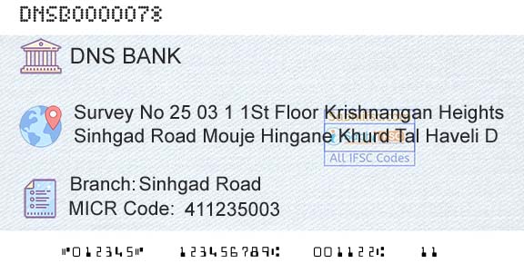 Dombivli Nagari Sahakari Bank Limited Sinhgad RoadBranch 