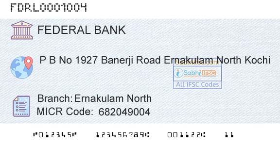Federal Bank Ernakulam NorthBranch 