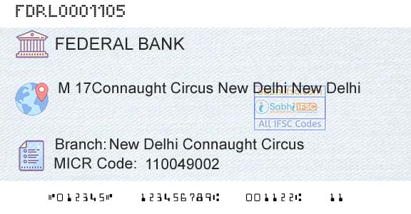 Federal Bank New Delhi Connaught CircusBranch 