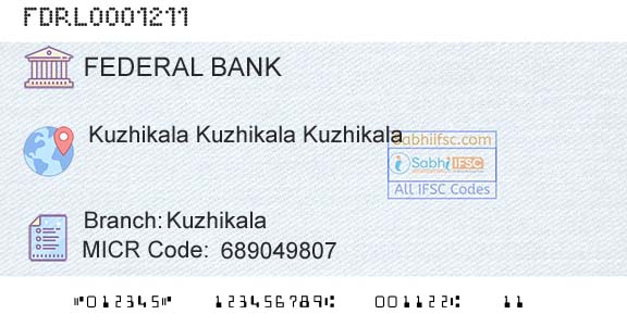 Federal Bank KuzhikalaBranch 