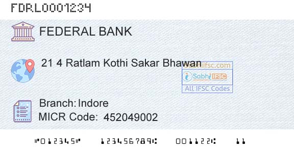 Federal Bank IndoreBranch 