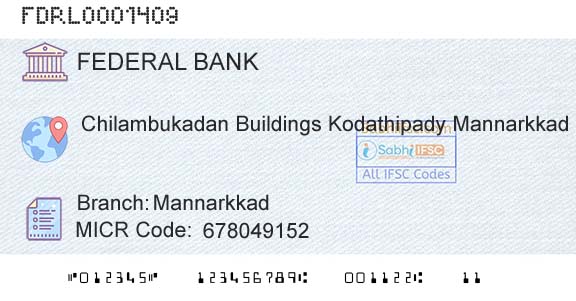 Federal Bank MannarkkadBranch 
