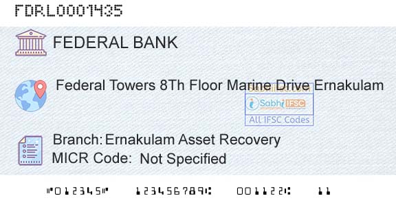 Federal Bank Ernakulam Asset RecoveryBranch 