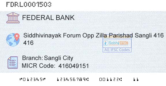 Federal Bank Sangli CityBranch 