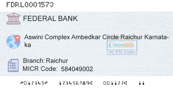 Federal Bank RaichurBranch 