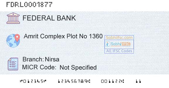 Federal Bank NirsaBranch 