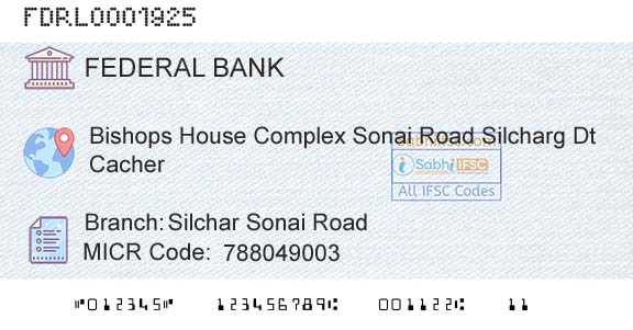 Federal Bank Silchar Sonai RoadBranch 