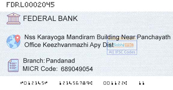 Federal Bank PandanadBranch 