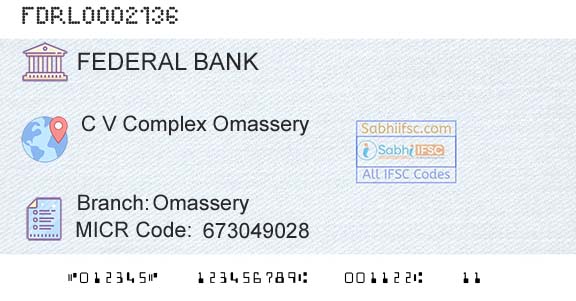 Federal Bank OmasseryBranch 