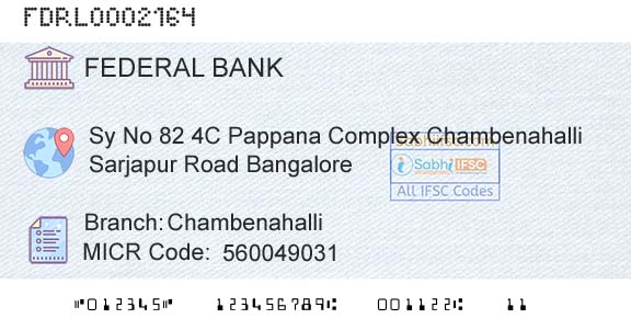 Federal Bank ChambenahalliBranch 