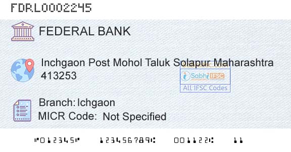 Federal Bank IchgaonBranch 