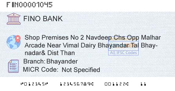 Fino Payments Bank BhayanderBranch 