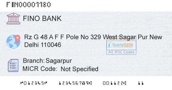 Fino Payments Bank SagarpurBranch 