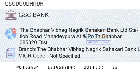 The Gujarat State Cooperative Bank Limited The Bhabhar Vibhag Nagrik Sahakari Bank LtdBranch 
