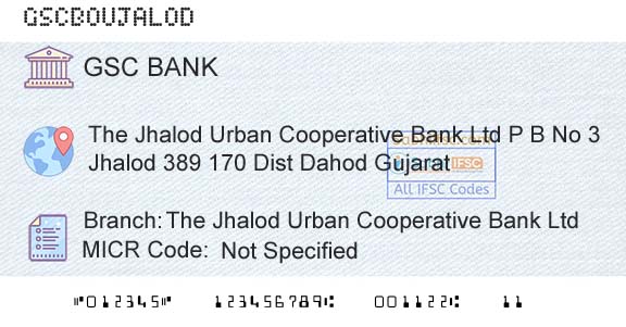 The Gujarat State Cooperative Bank Limited The Jhalod Urban Cooperative Bank LtdBranch 