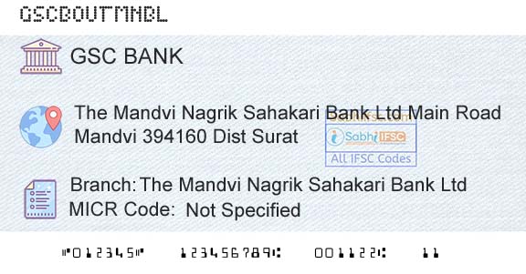 The Gujarat State Cooperative Bank Limited The Mandvi Nagrik Sahakari Bank LtdBranch 