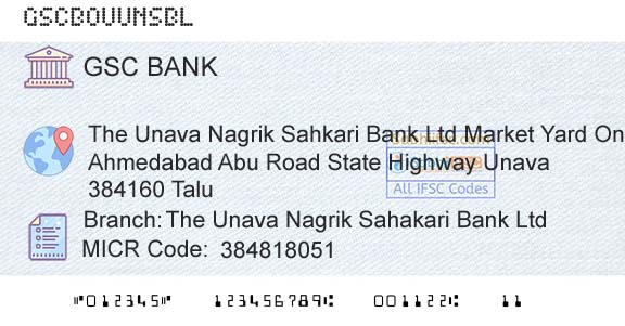 The Gujarat State Cooperative Bank Limited The Unava Nagrik Sahakari Bank LtdBranch 