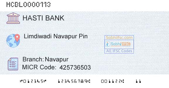 The Hasti Coop Bank Ltd NavapurBranch 