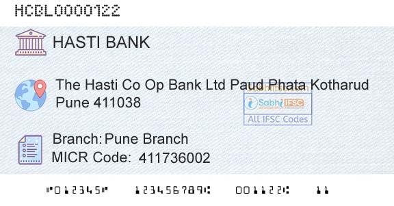 The Hasti Coop Bank Ltd Pune BranchBranch 