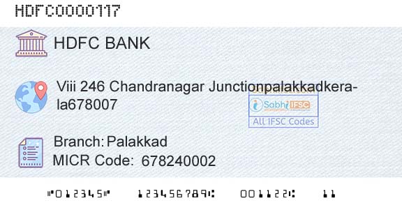 Hdfc Bank PalakkadBranch 