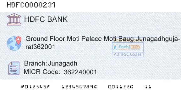 Hdfc Bank JunagadhBranch 