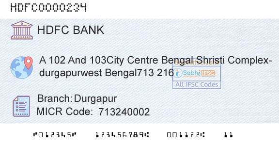 Hdfc Bank DurgapurBranch 