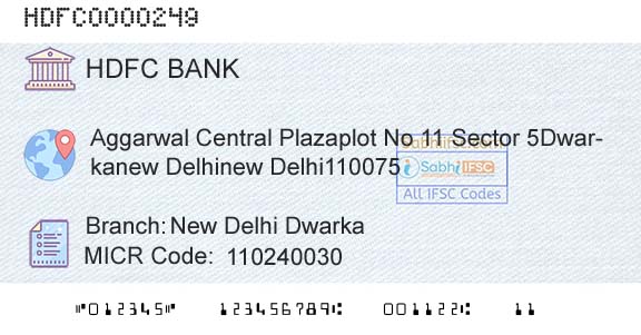 Hdfc Bank New Delhi DwarkaBranch 