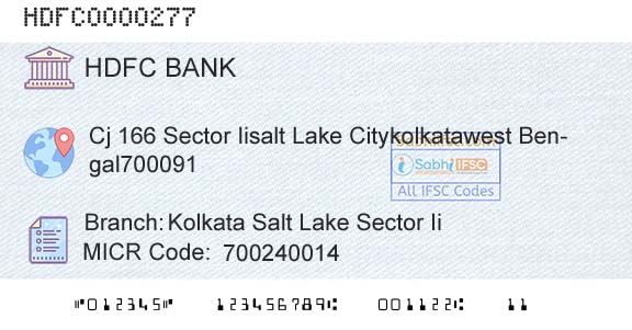 Hdfc Bank Kolkata Salt Lake Sector IiBranch 