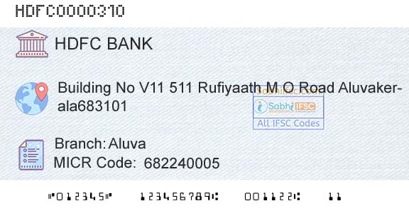 Hdfc Bank AluvaBranch 