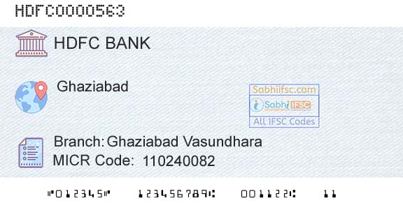 Hdfc Bank Ghaziabad VasundharaBranch 