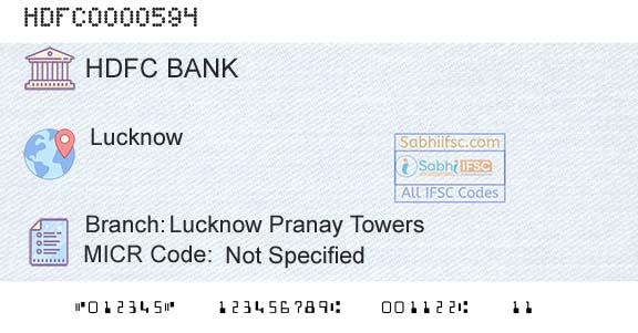 Hdfc Bank Lucknow Pranay TowersBranch 