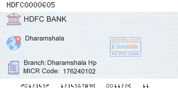 Hdfc Bank Dharamshala HpBranch 