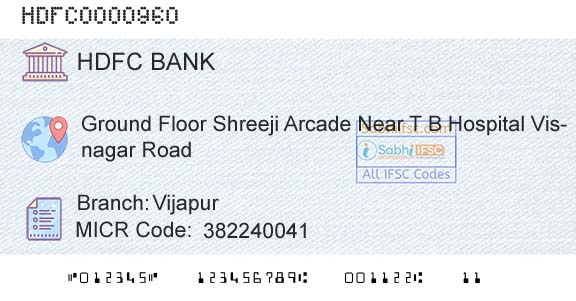 Hdfc Bank VijapurBranch 