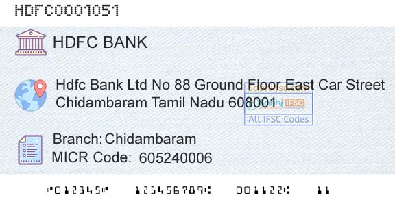 Hdfc Bank ChidambaramBranch 