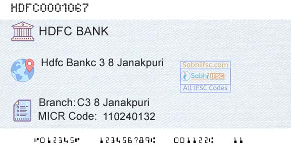 Hdfc Bank C3 8 JanakpuriBranch 