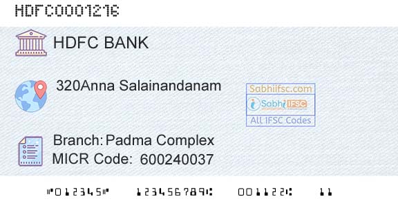 Hdfc Bank Padma ComplexBranch 